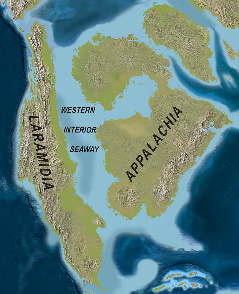 image of Western Interior Seaway during Late Cretaceous