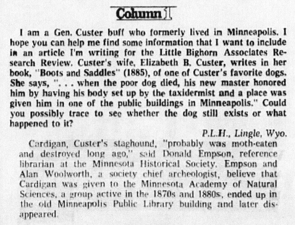 1973 Minneapolis Star article